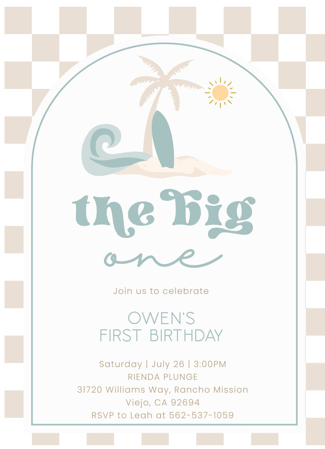 Custom Cookie Order: Owen's Big One